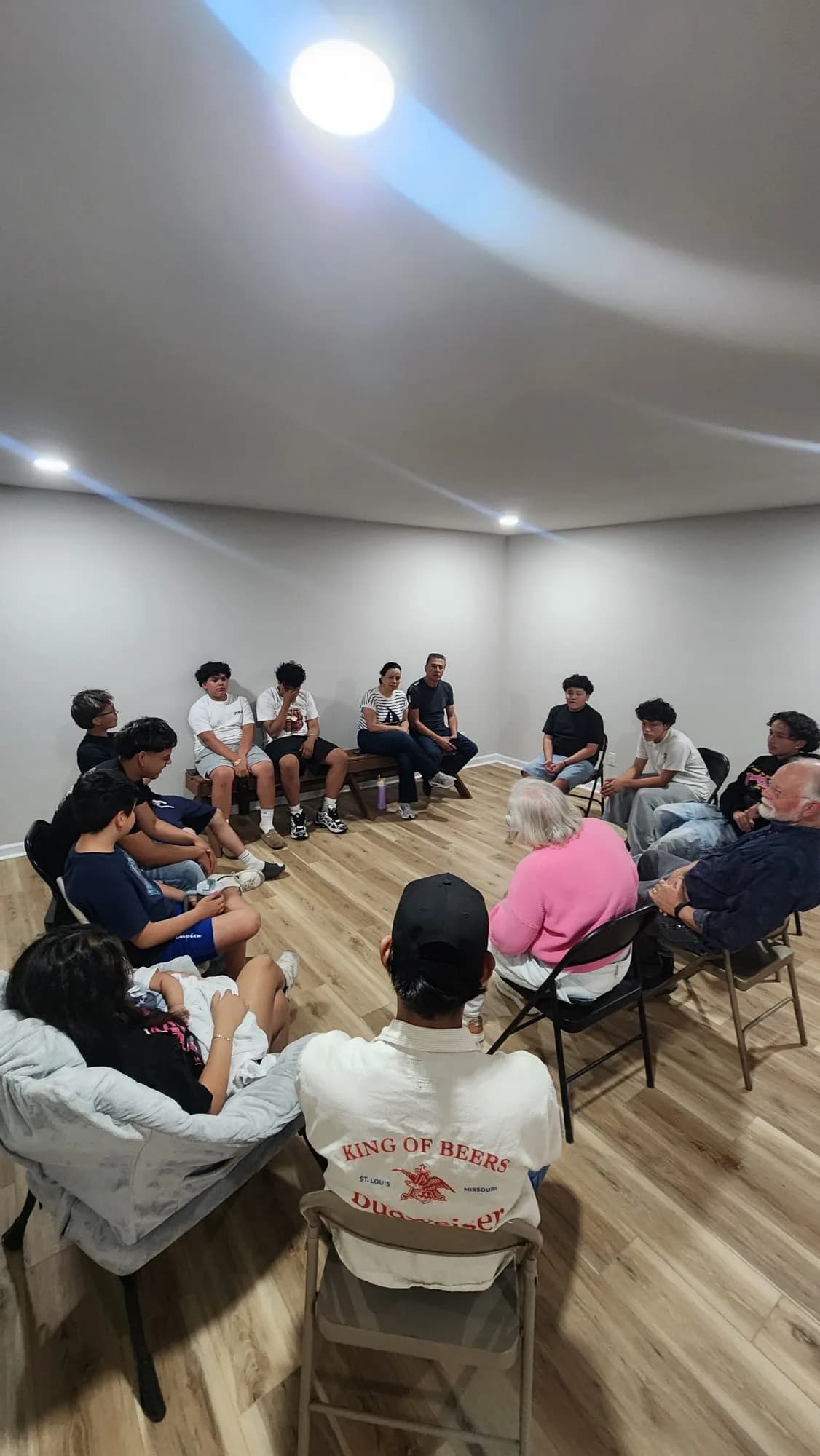 Support circle with youth and adults from standuptogether